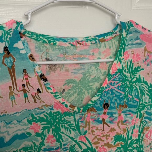Lilly Pulitzer Vibrant Green and Pink Top - Picture 8 of 10